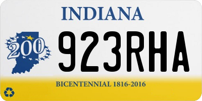 IN license plate 923RHA