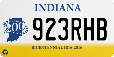 IN license plate 923RHB