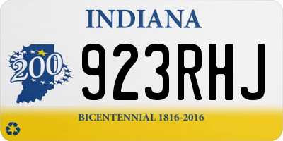 IN license plate 923RHJ