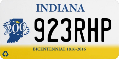 IN license plate 923RHP