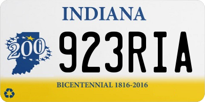 IN license plate 923RIA