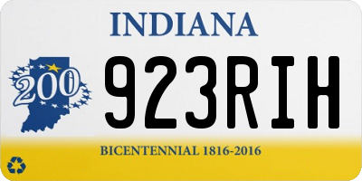 IN license plate 923RIH