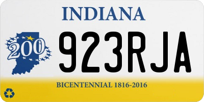 IN license plate 923RJA