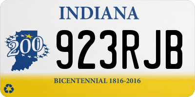 IN license plate 923RJB