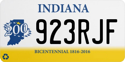 IN license plate 923RJF