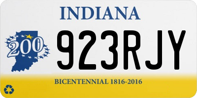 IN license plate 923RJY