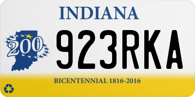 IN license plate 923RKA