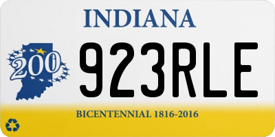 IN license plate 923RLE