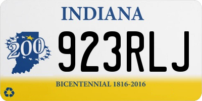IN license plate 923RLJ