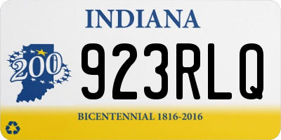 IN license plate 923RLQ
