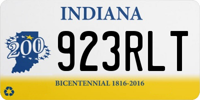 IN license plate 923RLT