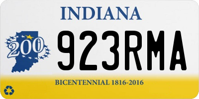 IN license plate 923RMA
