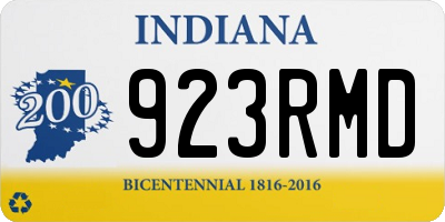 IN license plate 923RMD
