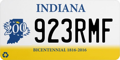 IN license plate 923RMF