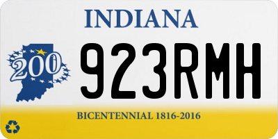 IN license plate 923RMH