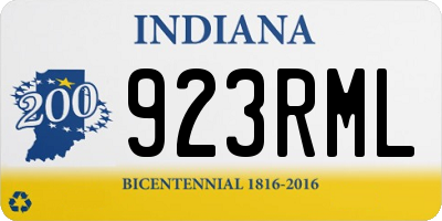 IN license plate 923RML