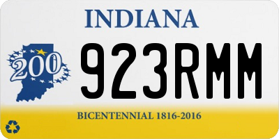 IN license plate 923RMM