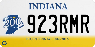 IN license plate 923RMR