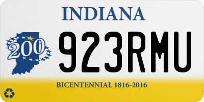 IN license plate 923RMU