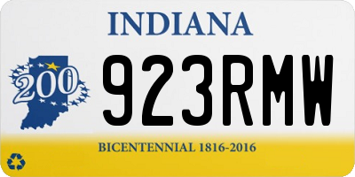 IN license plate 923RMW