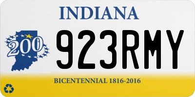 IN license plate 923RMY