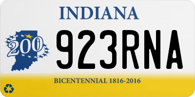 IN license plate 923RNA