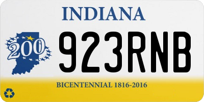 IN license plate 923RNB