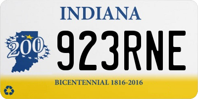 IN license plate 923RNE