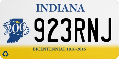 IN license plate 923RNJ