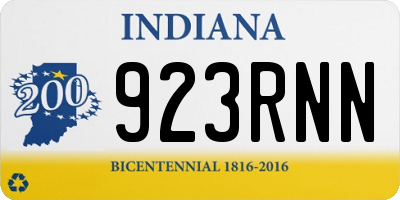 IN license plate 923RNN