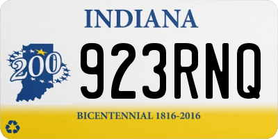 IN license plate 923RNQ