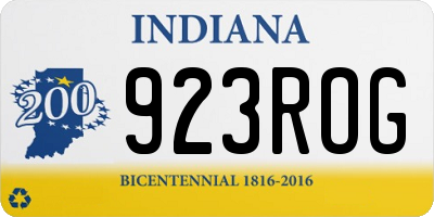 IN license plate 923ROG