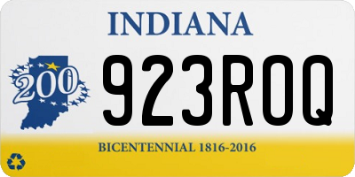 IN license plate 923ROQ