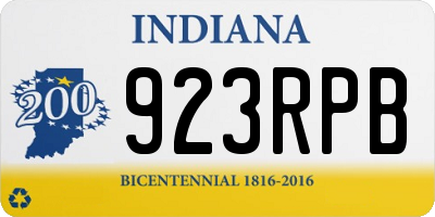 IN license plate 923RPB