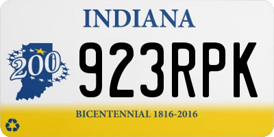 IN license plate 923RPK