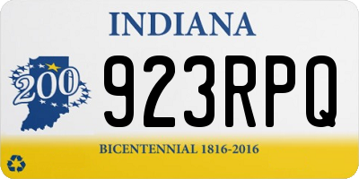 IN license plate 923RPQ