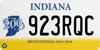 IN license plate 923RQC