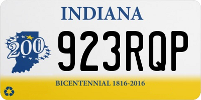 IN license plate 923RQP