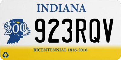 IN license plate 923RQV