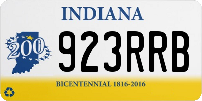 IN license plate 923RRB