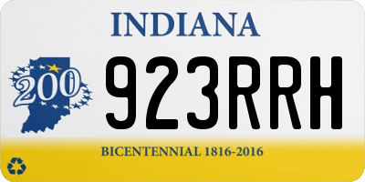 IN license plate 923RRH