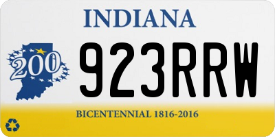 IN license plate 923RRW