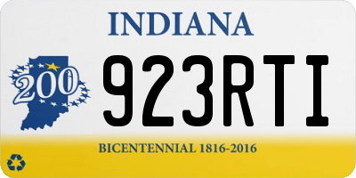 IN license plate 923RTI