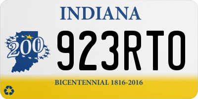 IN license plate 923RTO