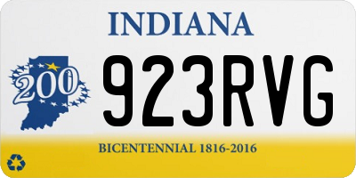 IN license plate 923RVG