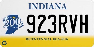 IN license plate 923RVH