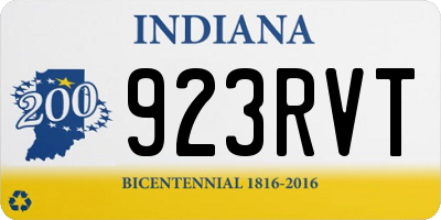 IN license plate 923RVT