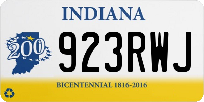 IN license plate 923RWJ