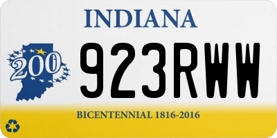 IN license plate 923RWW