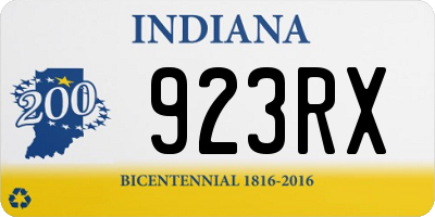 IN license plate 923RX